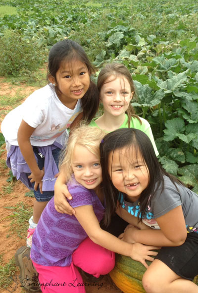 A visit to the pumpkin patch is best shared with friends. | Triumphant Learning
