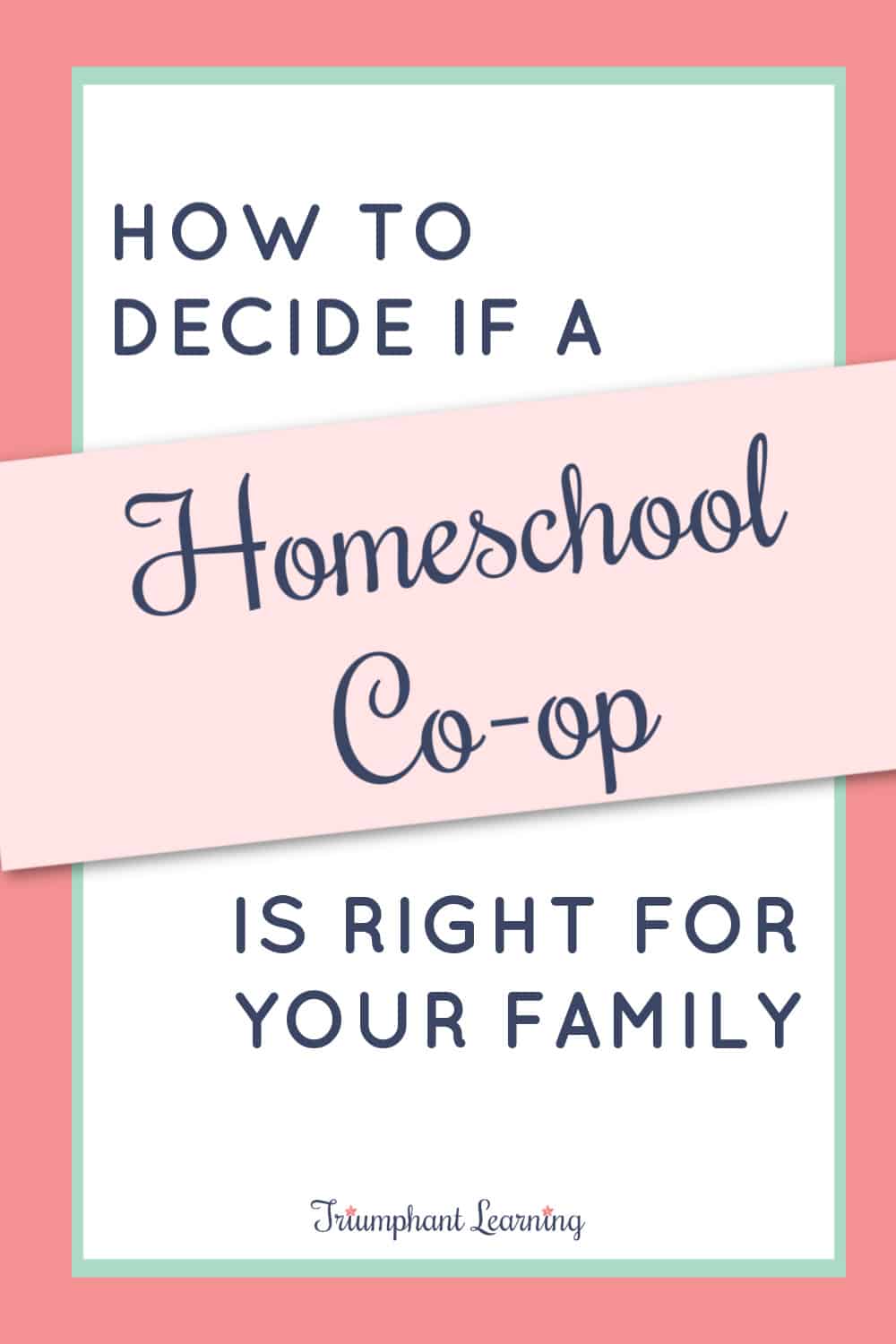 Is a homeschool co-op a good fit for your family? Co-ops are a great option for many families, but they're not a good fit for every family. Learn the pros and cons of co-ops, different types of co-ops, and how to decide if one is right for your family. via @TriLearning