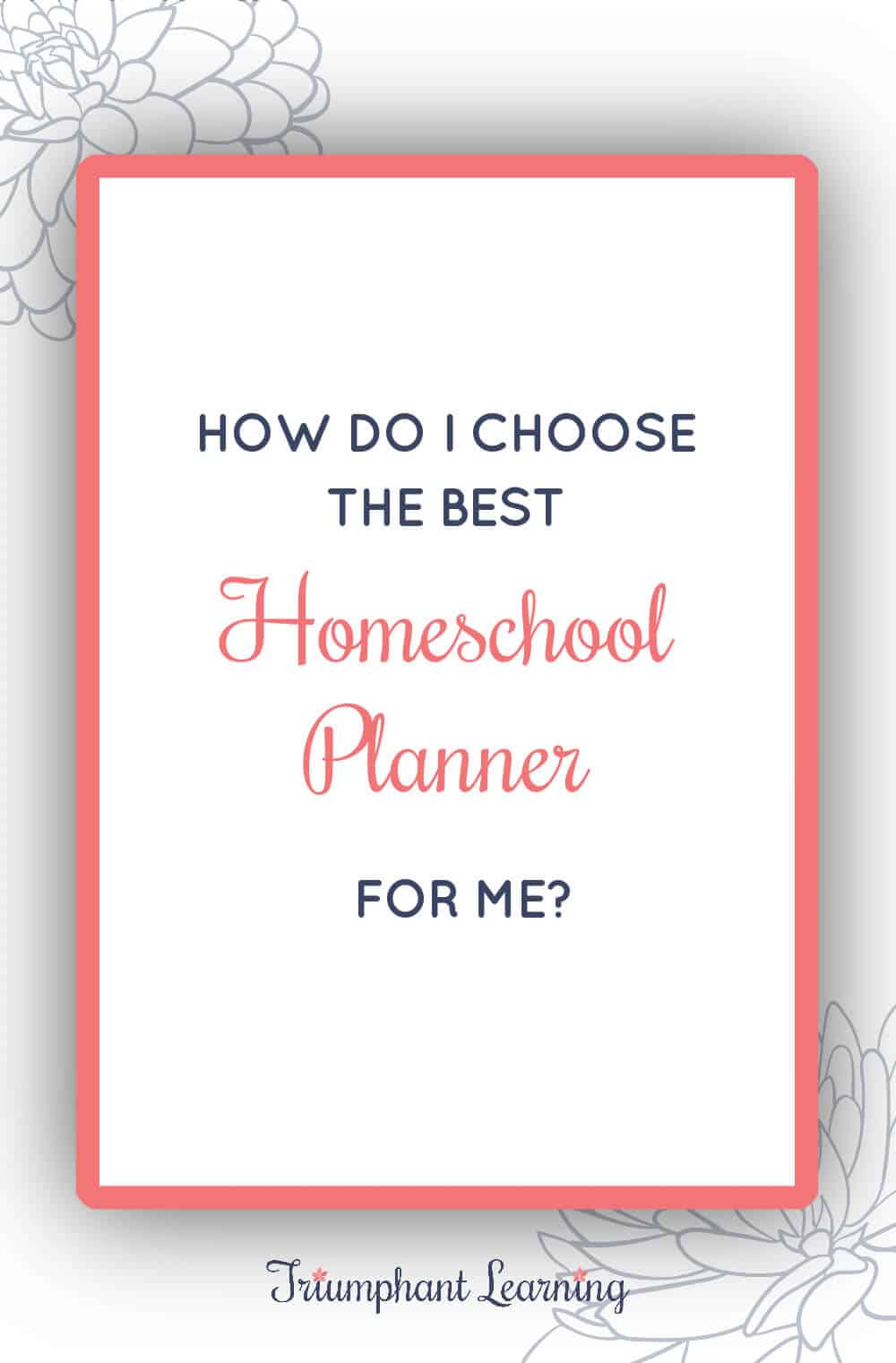 There's not a one-size fits all solution, but these questions will help you decide which homeschool planner is right for you. via @TriLearning