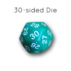 30-sided die