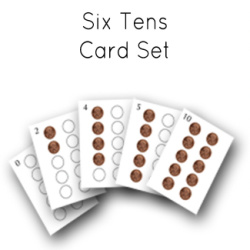 6 Tens card set