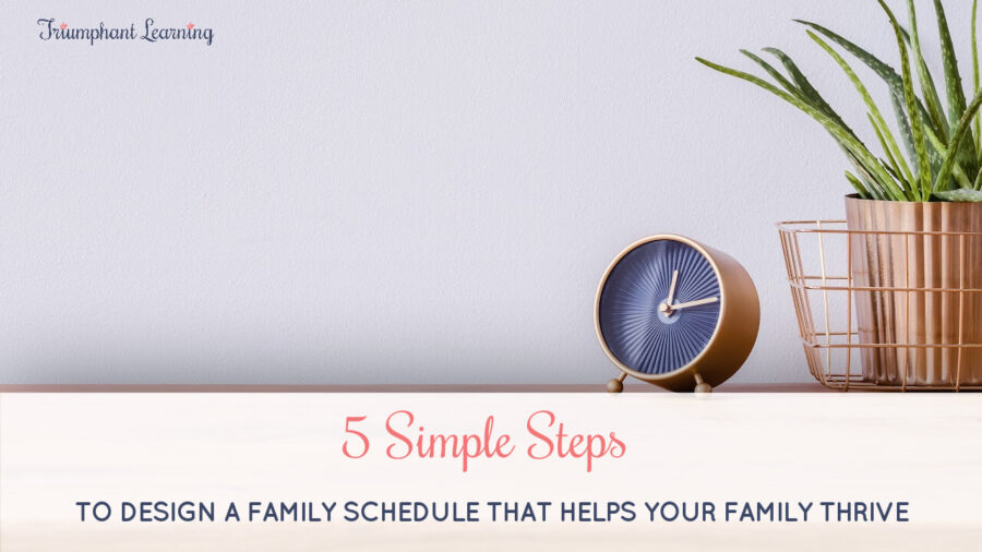 Trying to juggle the schedules for your whole family? Follow these five steps to design a family schedule that is realistic and attainable.