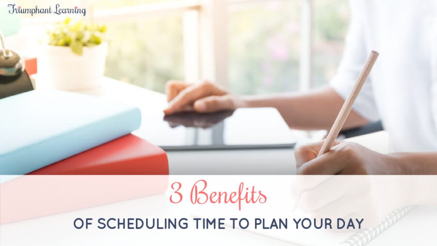 You can feel in control instead of allowing your day to control you. Learn the three benefits of having dedicated time to plan out your day.